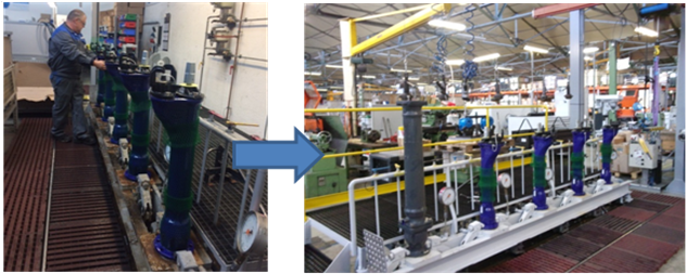 Illustration du démanagement de l'usine
