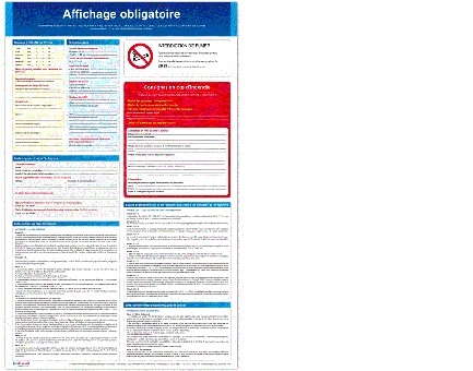 Photo d’un exemple d’affichage obligatoire